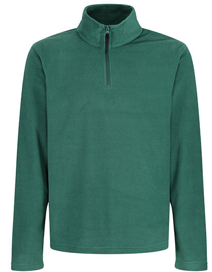 Micro Zip Neck in Bottle Green, Größe 4XL
