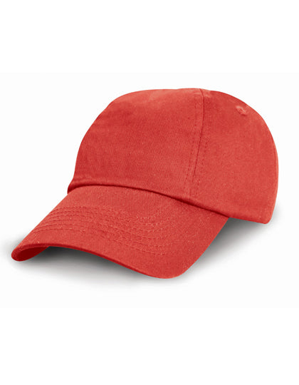 Junior Low Profile Cotton Cap in Red, Größe One Size