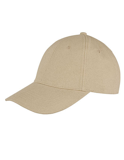 Memphis Brushed Cotton Low Profile Cap in Khaki, Größe One Size