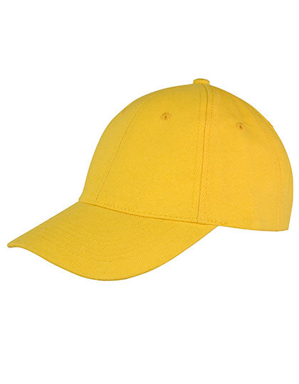 Memphis Brushed Cotton Low Profile Cap in Yellow, Größe One Size