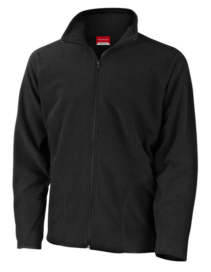 Micro Fleece Jacket in Black, Größe 3XL