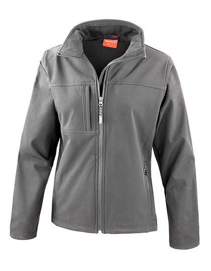 Women´s Recycled 3-Layer Classic Softshell Jacket in Grey, Größe XXL