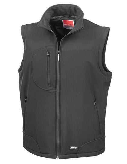 Soft Shell Bodywarmer in Black, Größe XXL