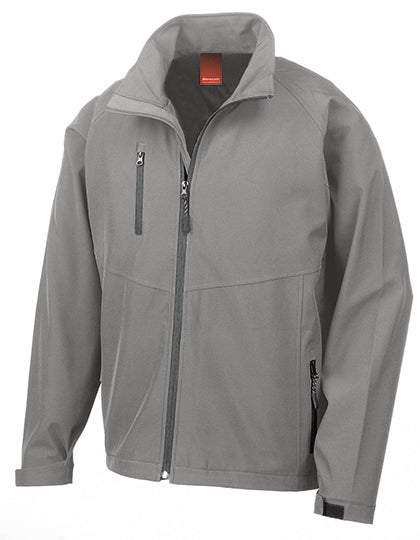 Men´s Base Layer Soft Shell Jacket in Grey, Größe 3XL