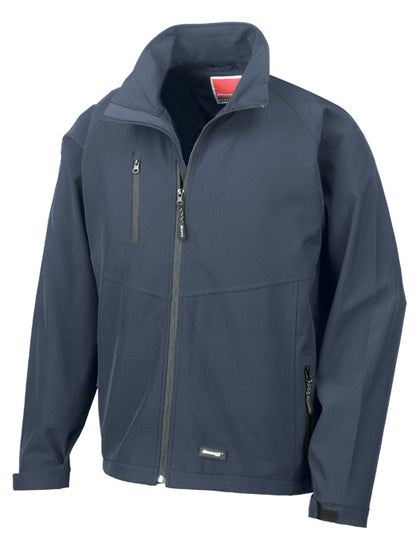 Men´s Base Layer Soft Shell Jacket in Navy, Größe 3XL