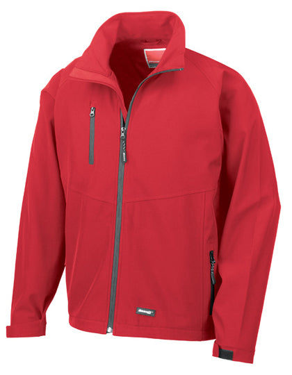 Men´s Base Layer Soft Shell Jacket in Red, Größe 3XL