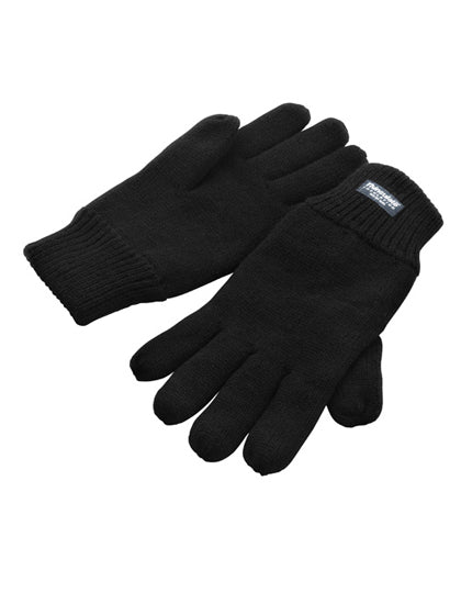 Classic Fully Lined Thinsulate™ Gloves in Black, Größe XXL