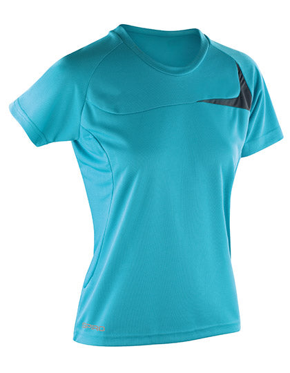 Women´s Dash Training Shirt in Aqua, Größe XS (34)