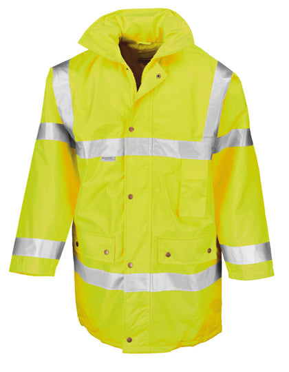 Safety Jacket in Fluorescent Yellow, Größe 3XL
