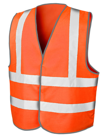 High Vis Motorway Vest in Fluorescent Orange, Größe XXL/3XL