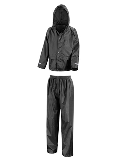 Junior Rain Suit in Black, Größe XL (11-12)
