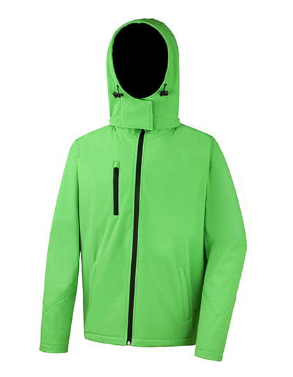 Men´s TX Performance Hooded Soft Jacket in Vivid Green, Größe 3XL
