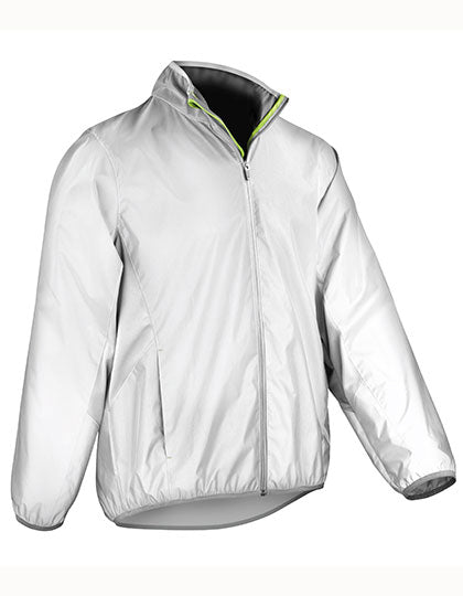 Luxe Reflectex Hi-Vis Jacket in Neon White, Größe 4XL