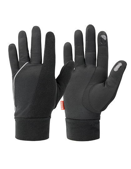 Elite Running Gloves in Black, Größe L