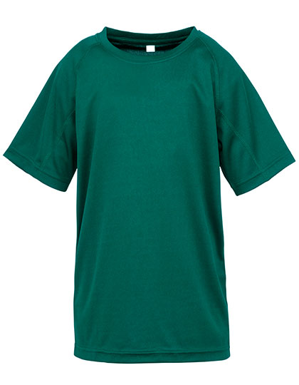 Junior Performance Aircool Tee in Bottle Green, Größe L (9-10)