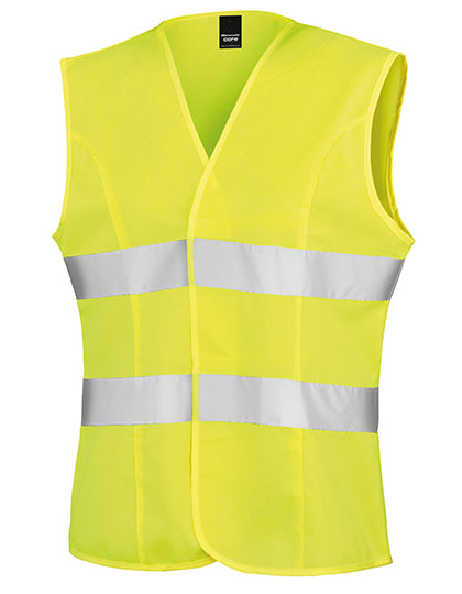Women´s Enhanced Visibility Fitted Tabard in Fluorescent Yellow, Größe XXL