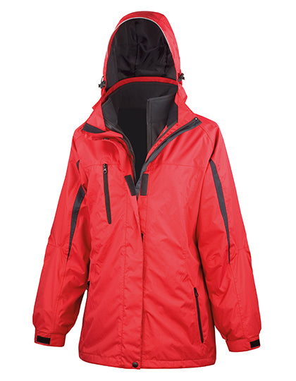 Women´s 3-in-1 Journey Jacket With Soft Shell Inner in Red, Größe 3XL (20/46)