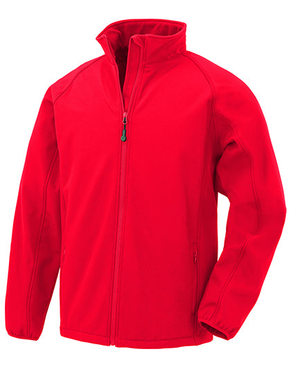 Men´s Recycled 2-Layer Printable Softshell Jacket in Red, Größe 3XL