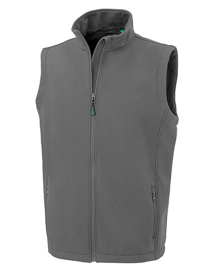Men´s Recycled 2-Layer Printable Softshell Bodywarmer in Workguard Grey, Größe 3XL