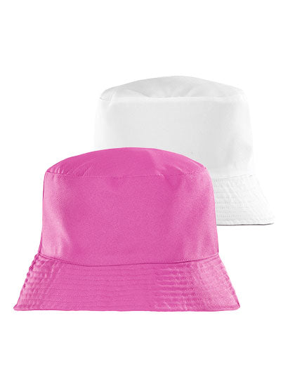 Recycled Reversible Bucket Hat in Pink, Größe L/XL