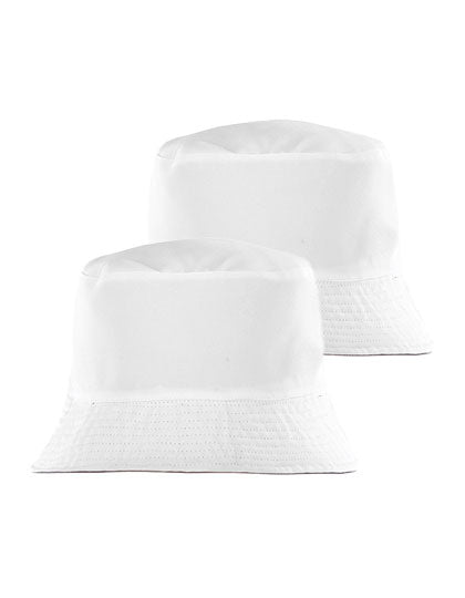 Recycled Reversible Bucket Hat in White, Größe L/XL