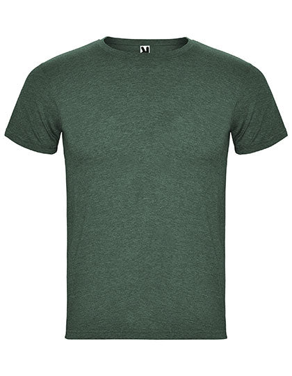 Men´s Fox T-Shirt in Heather Bottle Green 257, Größe 3XL