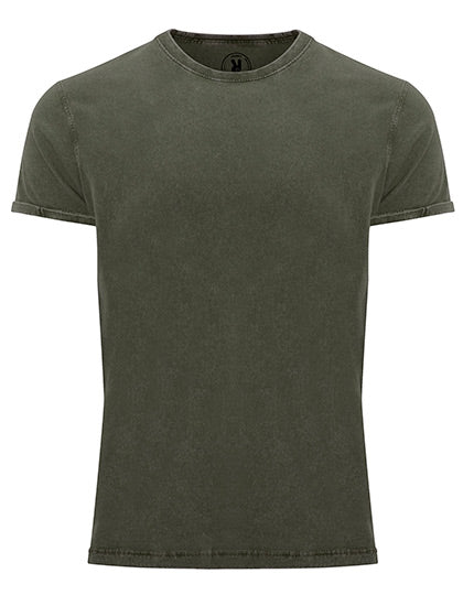 Men´s Husky T-Shirt in Dark Green Brown 38, Größe XXL