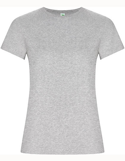 Women´s Golden Organic T-Shirt in Heather Grey 58, Größe XXL