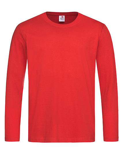 Classic-T Long Sleeve in Scarlet Red, Größe XXL