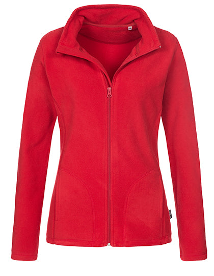 Classic Fleece Jacket Women in Scarlet Red, Größe XXL