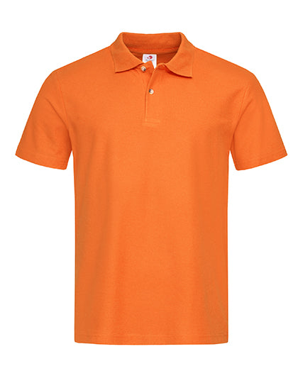 Classic Polo in Orange, Größe XXL