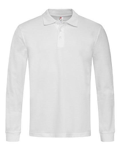Classic Polo Long Sleeve in White, Größe XXL