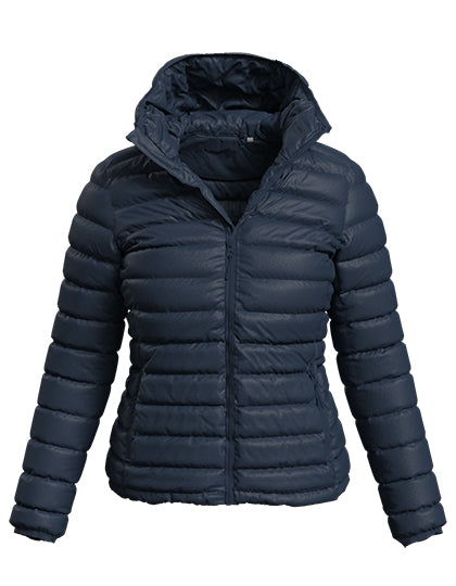 Lux Padded Jacket Women in Blue Midnight, Größe 3XL