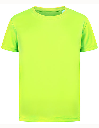 Kids´ Sports-T in Cyber Yellow, Größe XS (110/116)