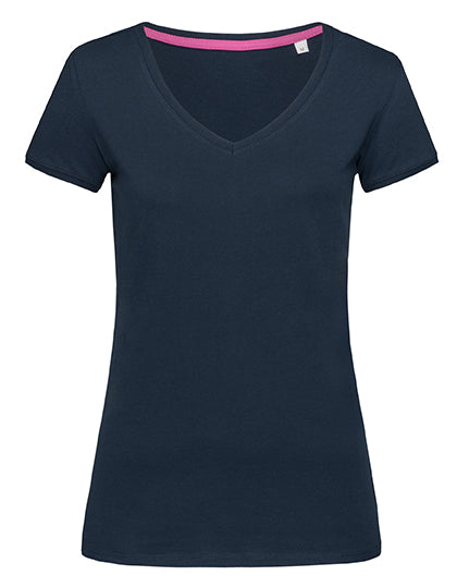 Megan V-Neck Women in Marina Blue, Größe XL