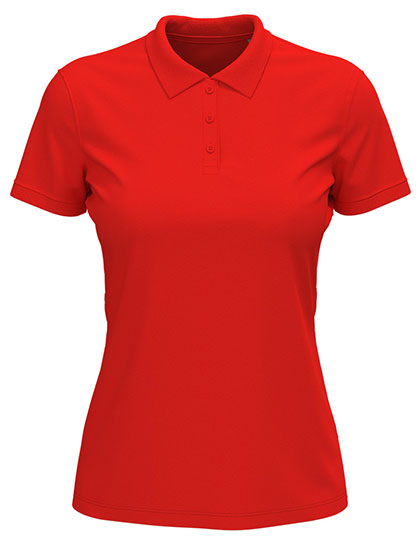 Lux Polo Women in Scarlet Red, Größe 3XL