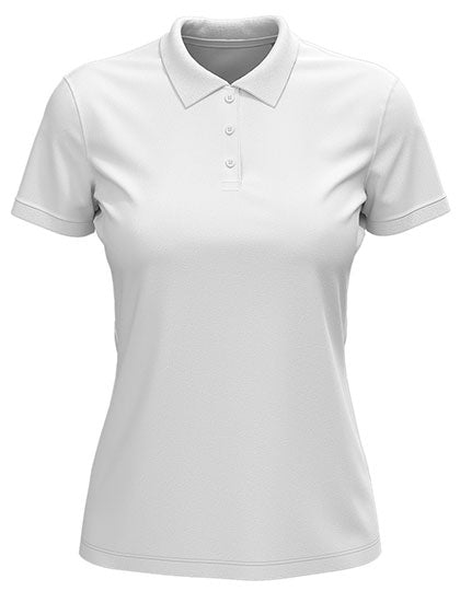 Lux Polo Women in White, Größe 3XL