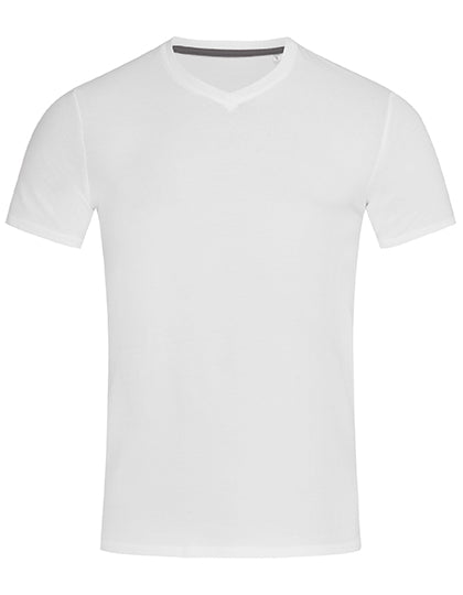 Stretch-T V-Neck in White, Größe 3XL