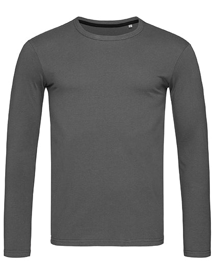 Stretch Long Sleeve in Slate Grey (Solid), Größe XXL