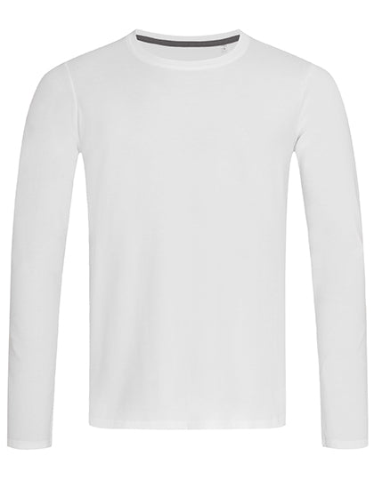 Stretch Long Sleeve in White, Größe XXL