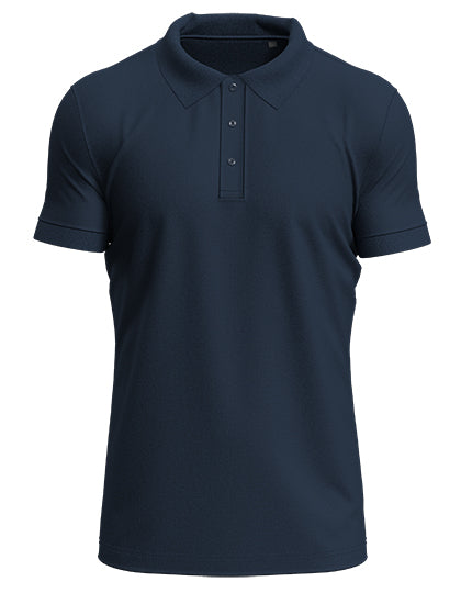 Stretch Polo in Blue Midnight, Größe 3XL