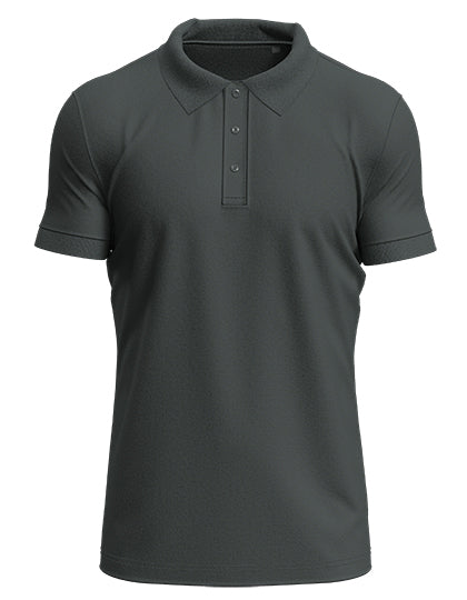 Stretch Polo in Slate Grey (Solid), Größe 3XL