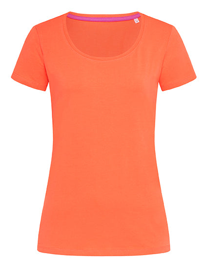Stretch-T Women in Salmon, Größe XL
