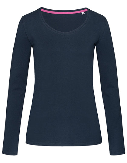 Stretch Long Sleeve Women in Marina Blue, Größe XL