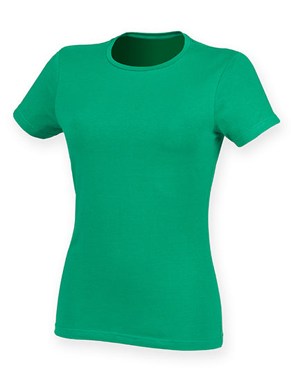 Women´s Feel Good Stretch T in Green, Größe XXL