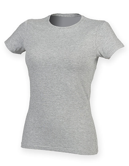 Women´s Feel Good Stretch T in Heather Grey, Größe XXL