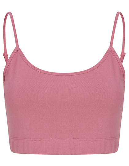 Women´s Sustainable Fashion Cropped Cami Top in Dusky Pink, Größe XXL