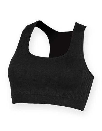 Women´s Work Out Cropped Top in Black, Größe L