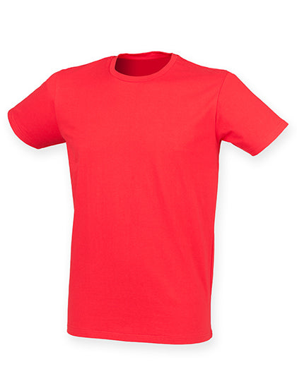 Men´s Feel Good Stretch T in Bright Red, Größe XXL