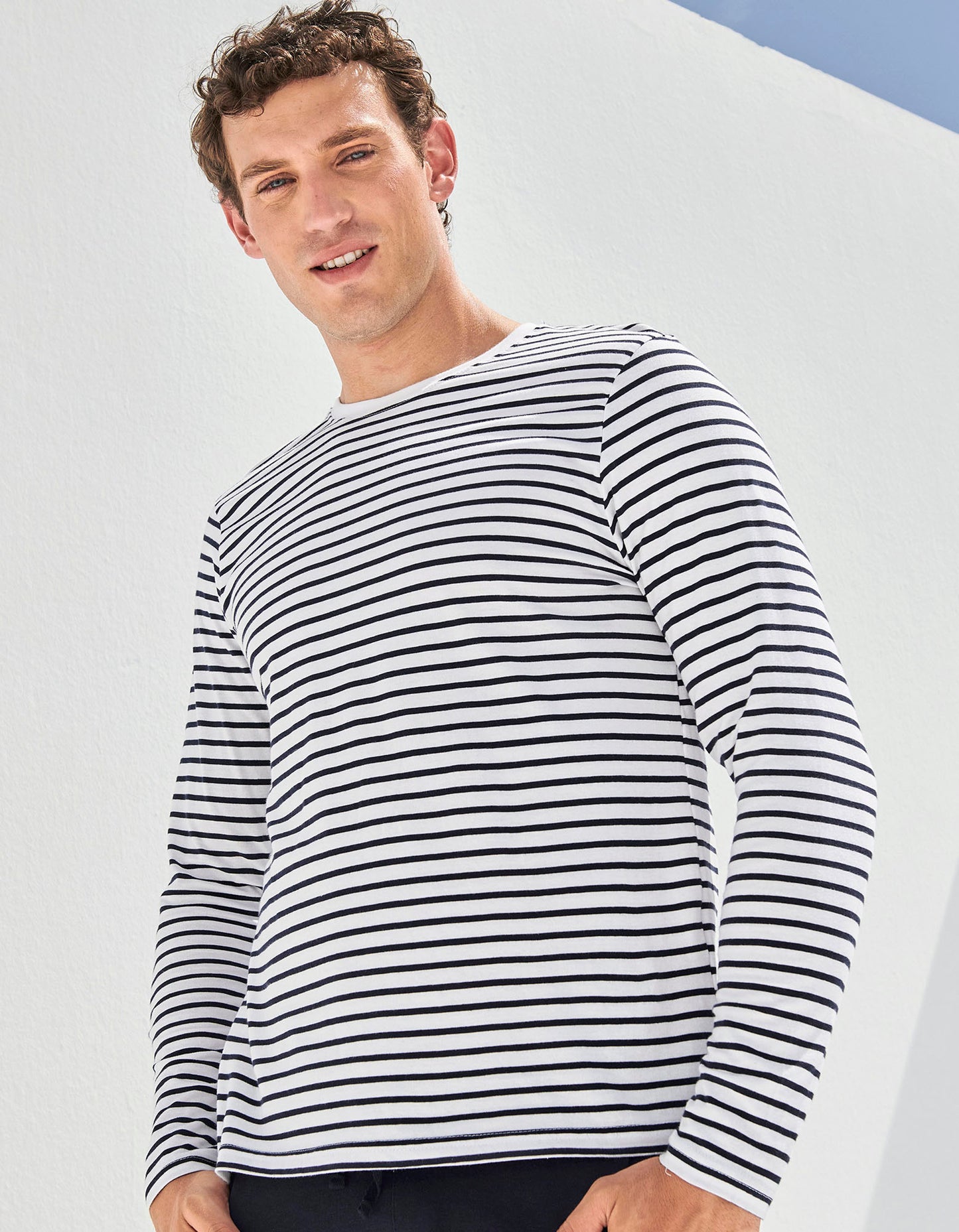 Unisex Long Sleeved Striped T